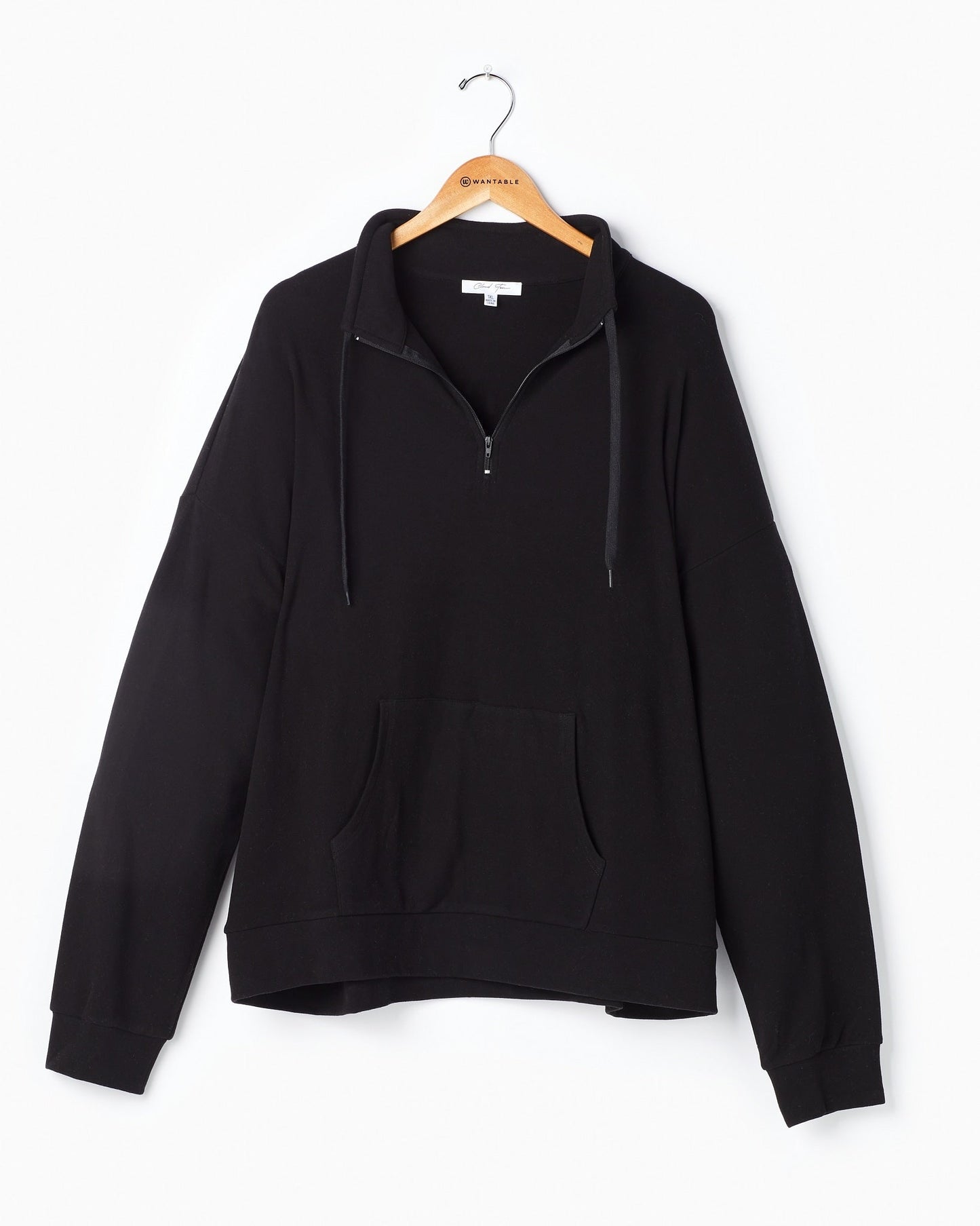 Plus Size Long Sleeve Half Zip Plush Pullover