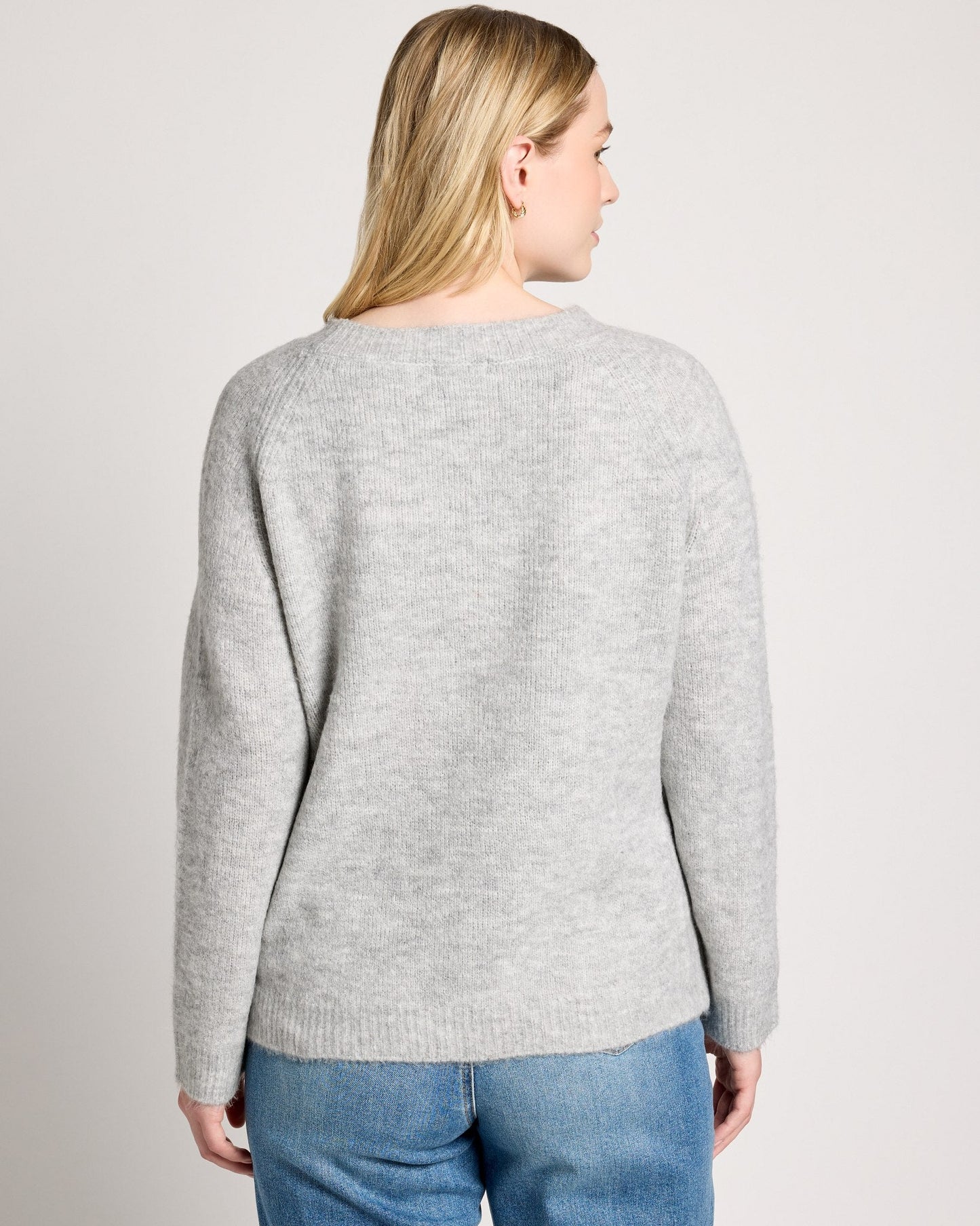 Plus Size Braided Pullover Sweater