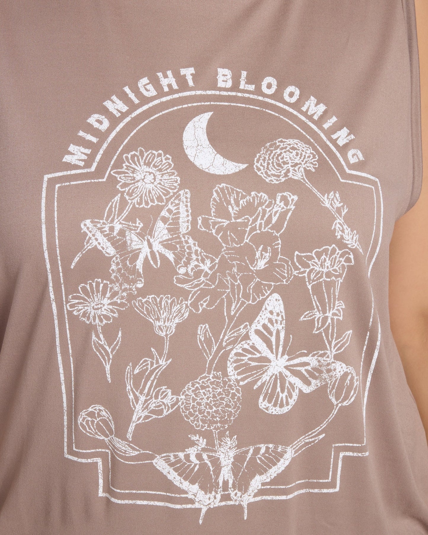 Plus Size Midnight Blooming Graphic Tank