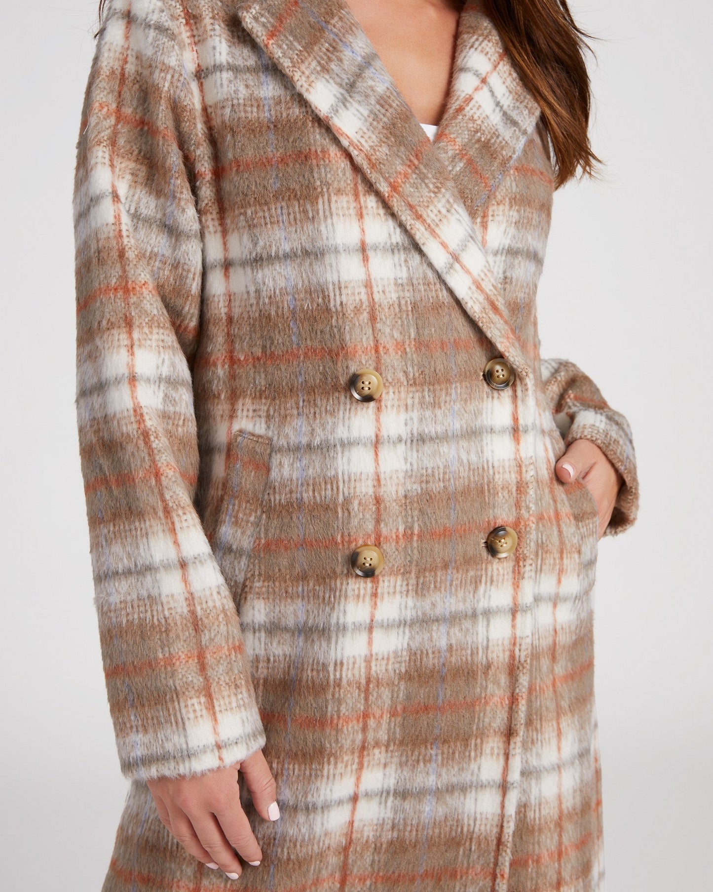 Jodie Plaid Coat