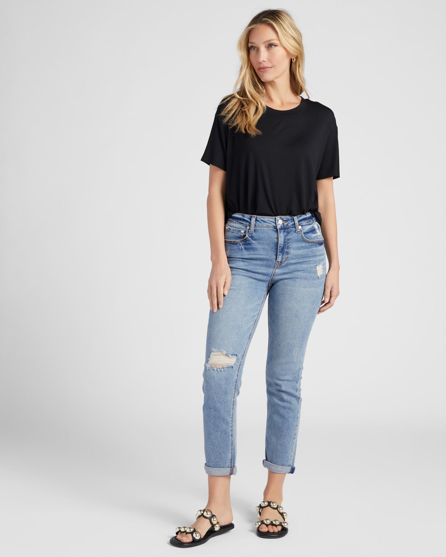 Carly High Rise Mom Jeans