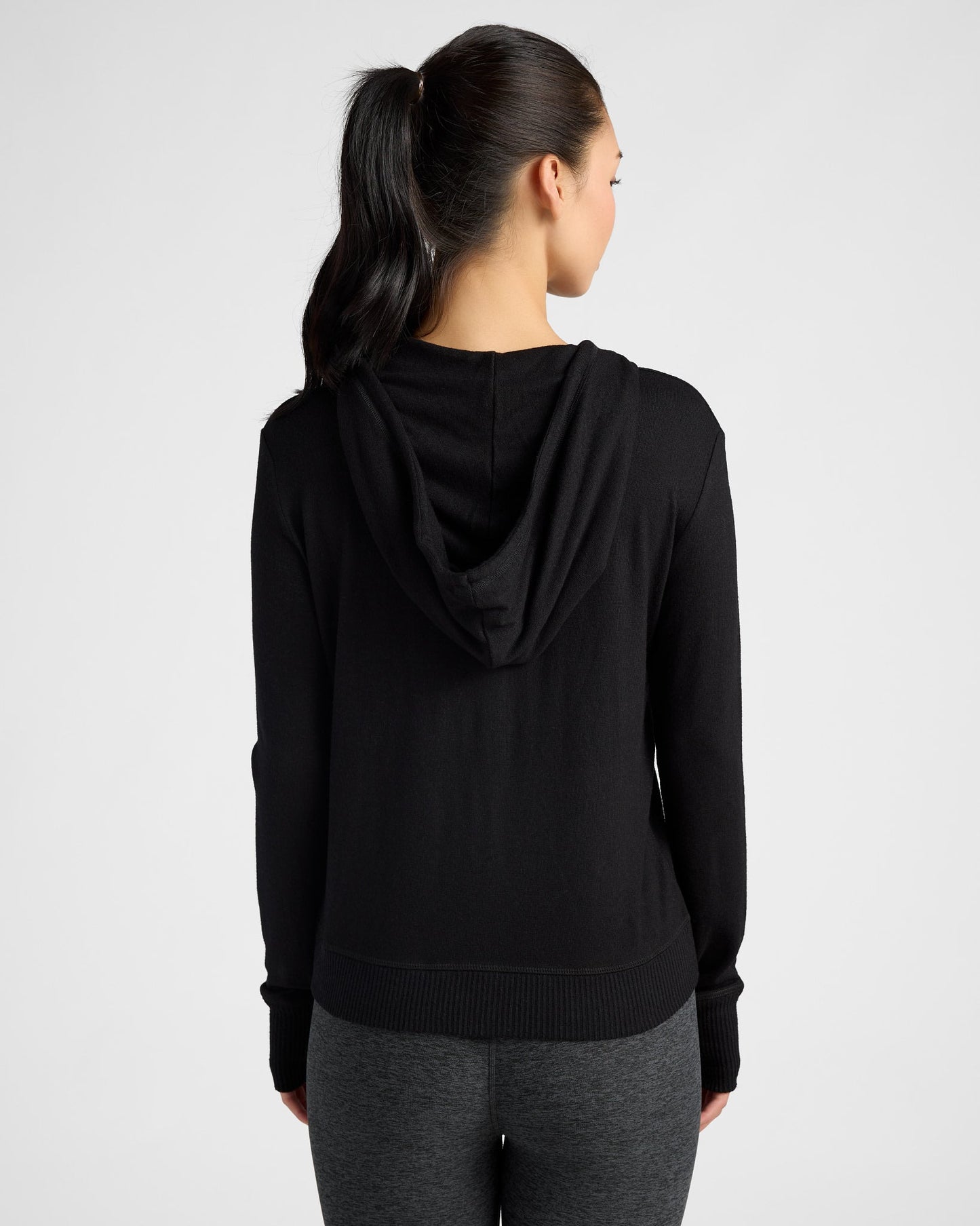 Hacci Zip Front Pocket Hoodie