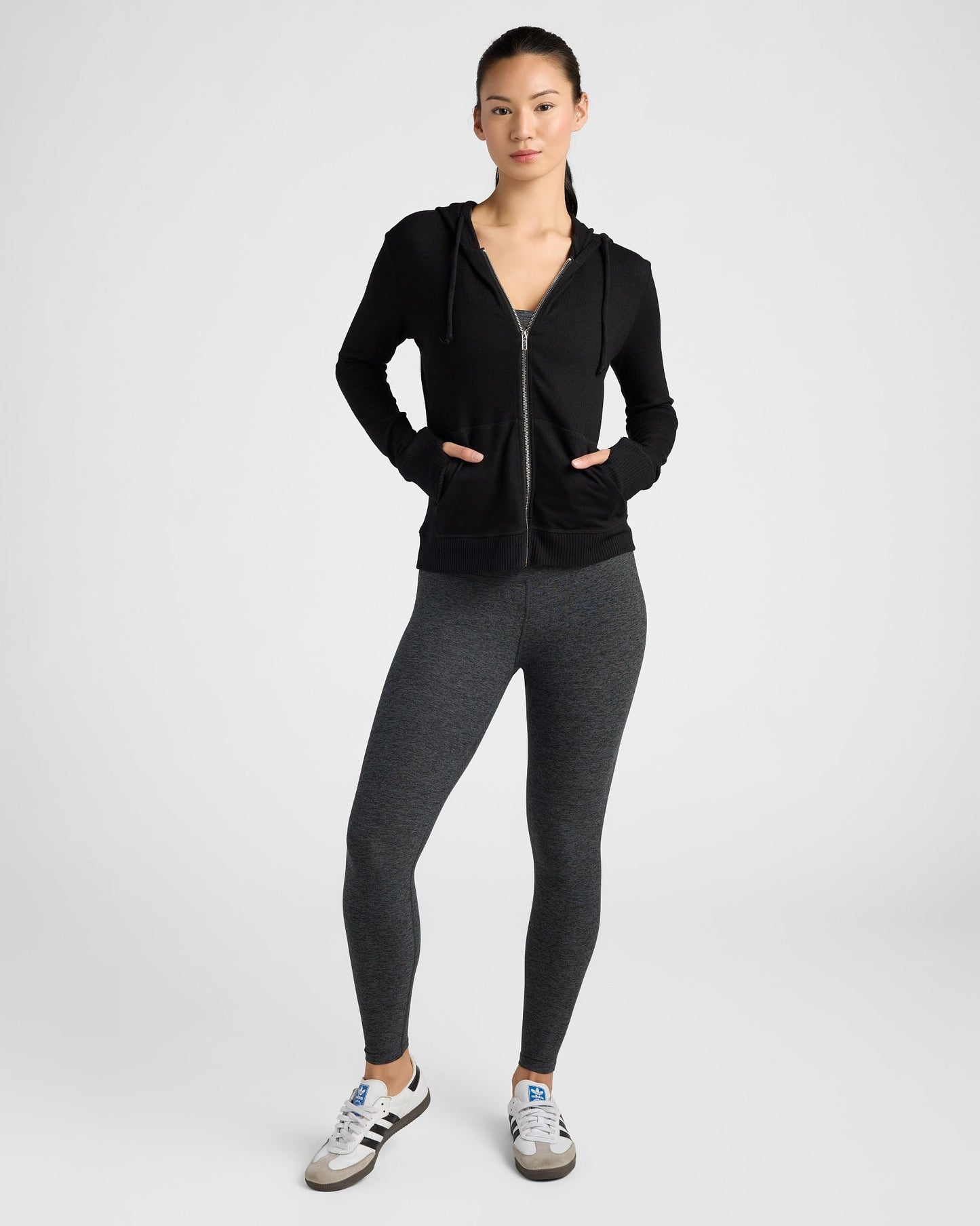 Hacci Zip Front Pocket Hoodie