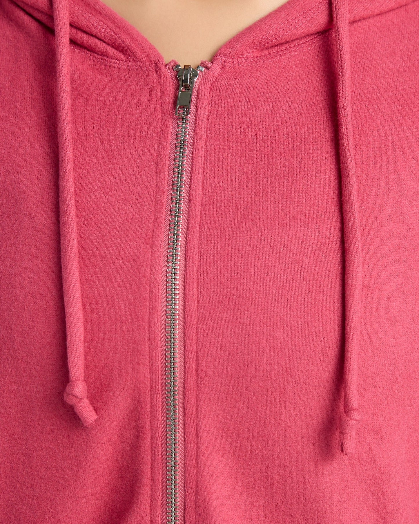 Hacci Zip Front Pocket Hoodie