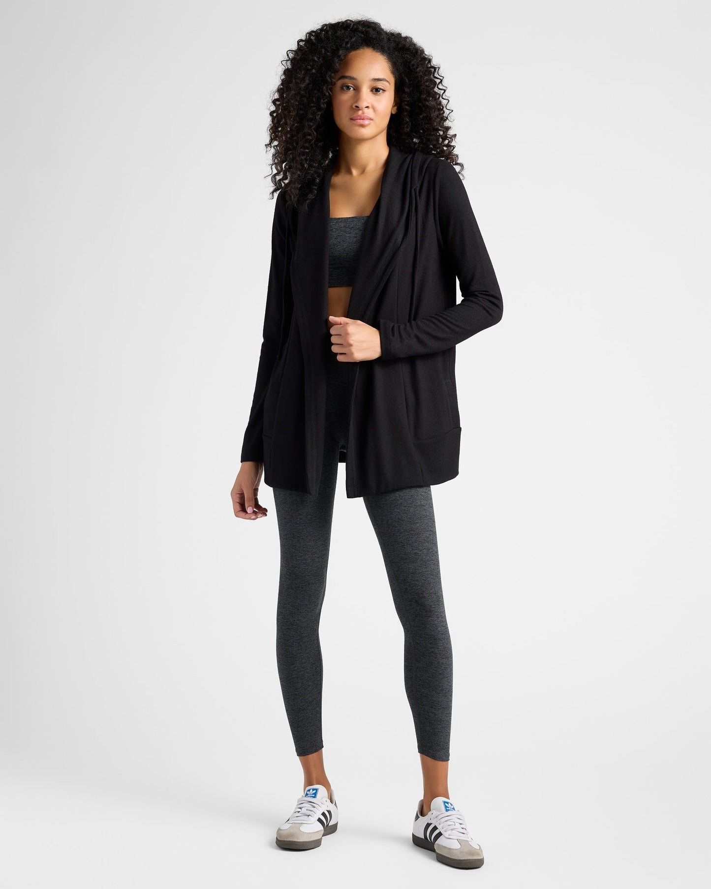 Carefree Solid Hacci Cardigan