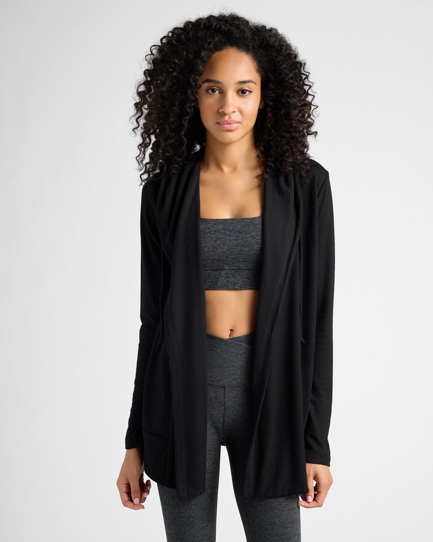 Carefree Solid Hacci Cardigan