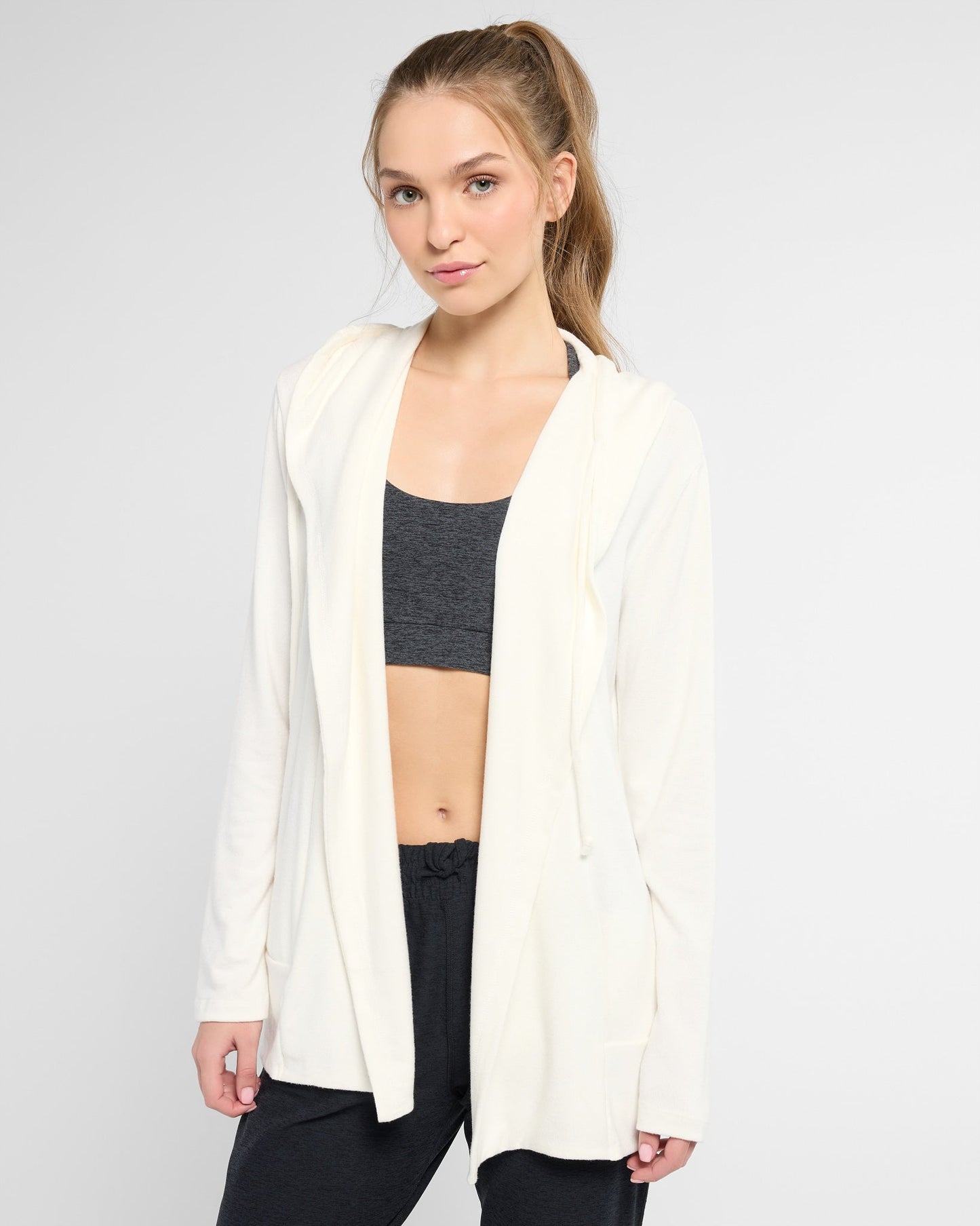 Carefree Solid Hacci Cardigan