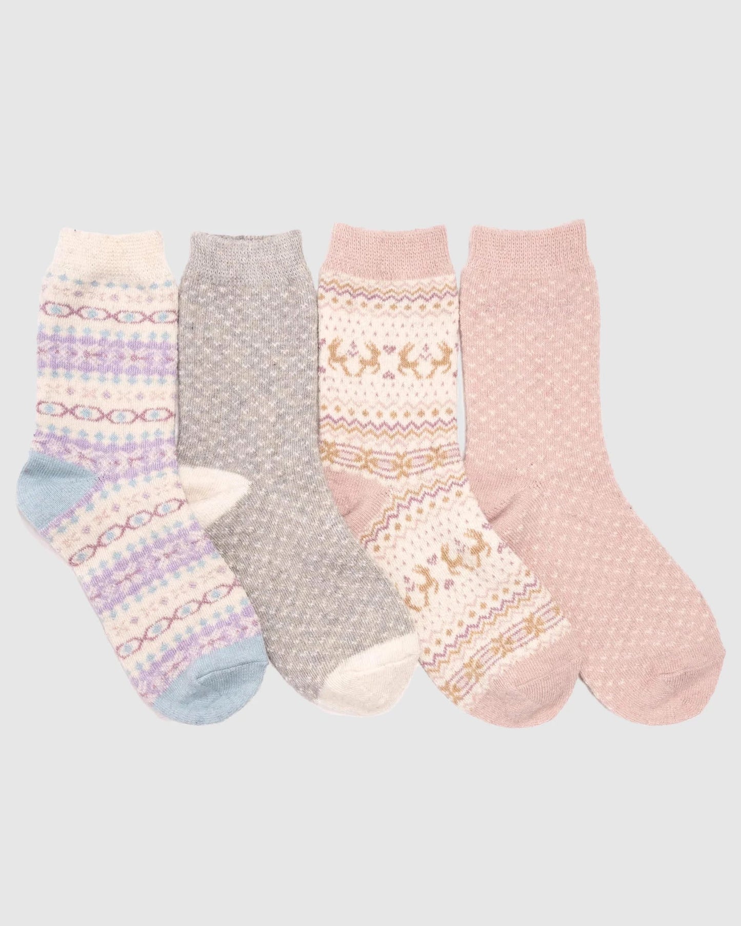 4 Pack Holiday Boot Socks