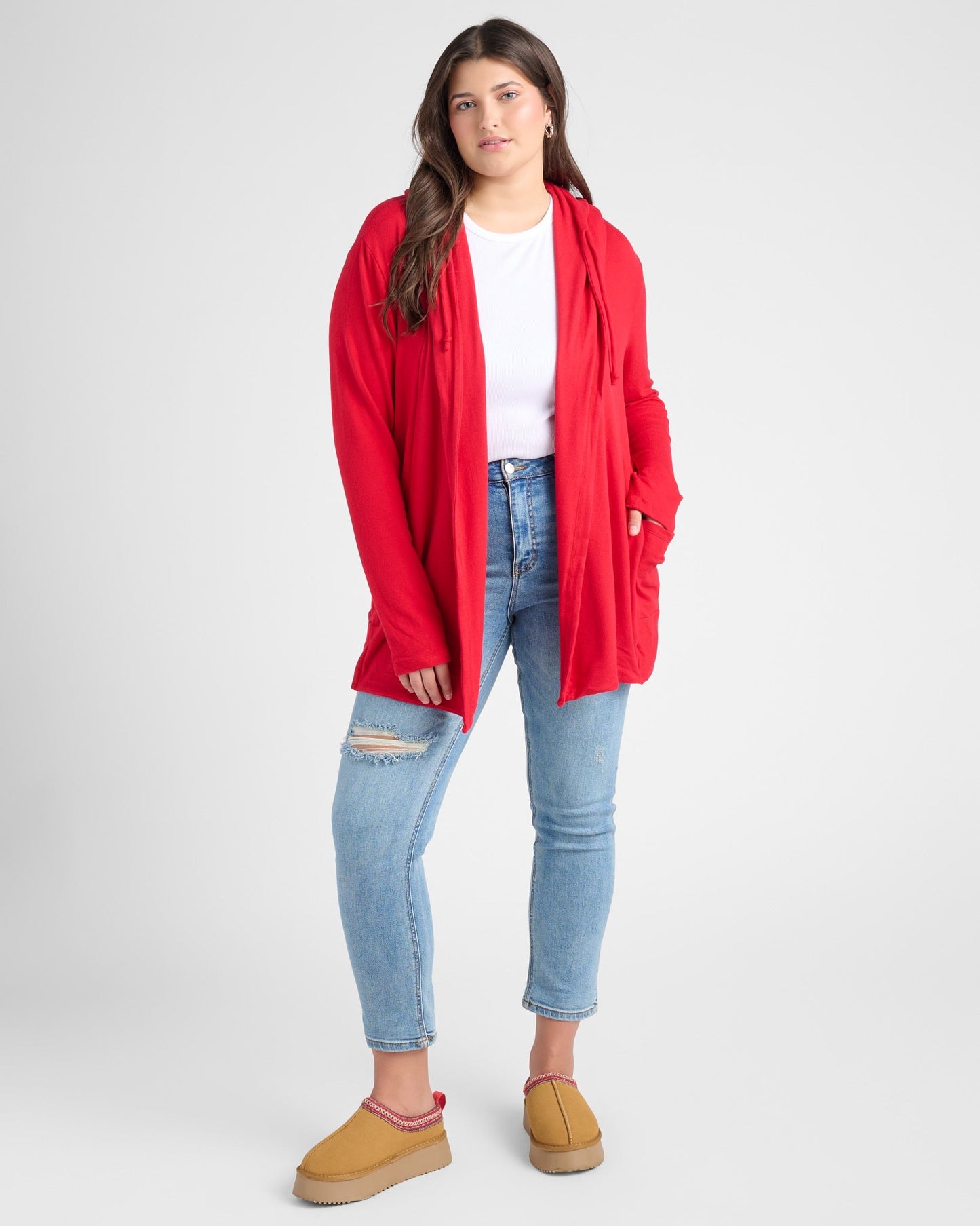 Plus Size Laguna Hooded Cardigan