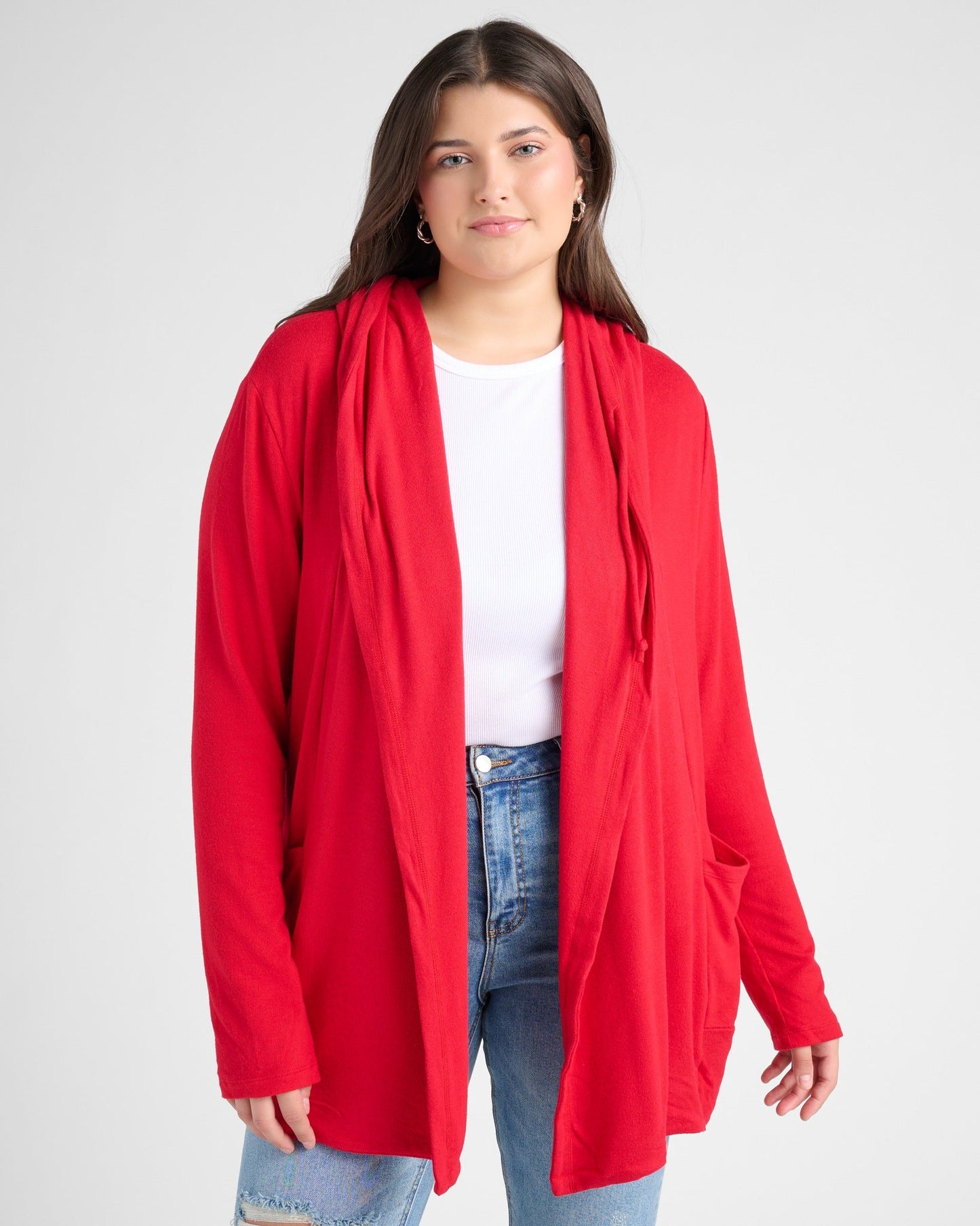 Plus Size Laguna Hooded Cardigan