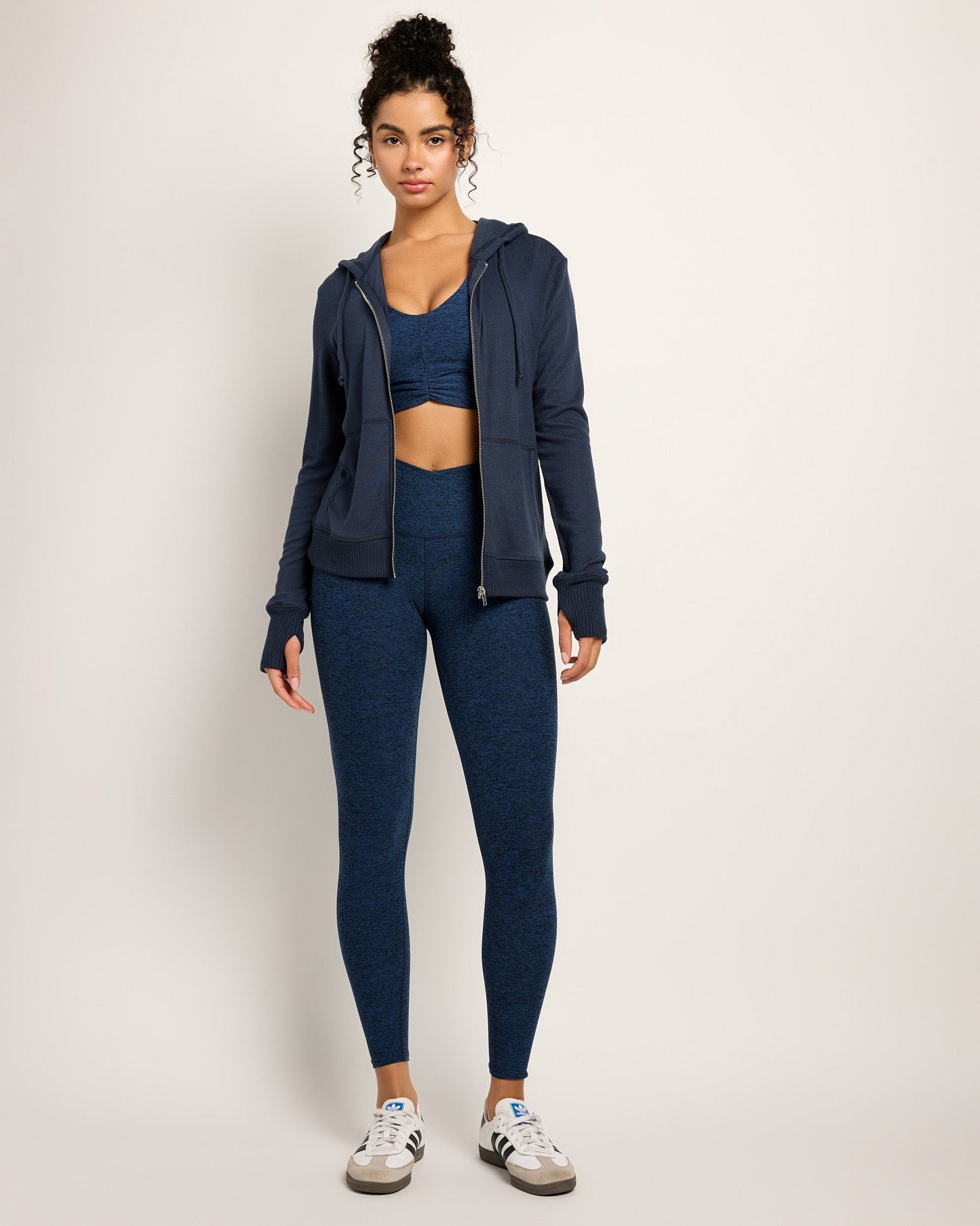 Hacci Zip Front Pocket Hoodie