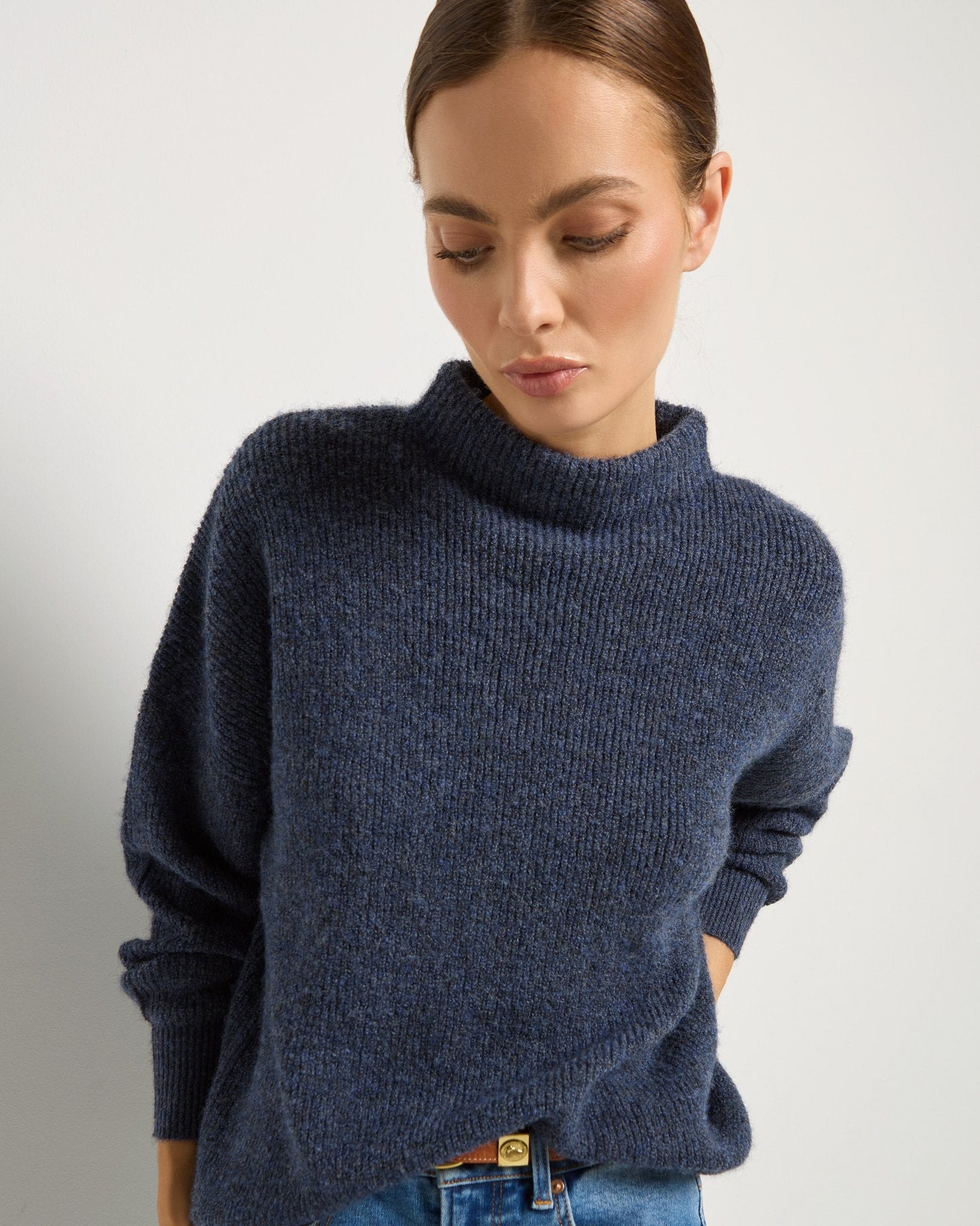 Desert Rose Funnel Neck Sweater