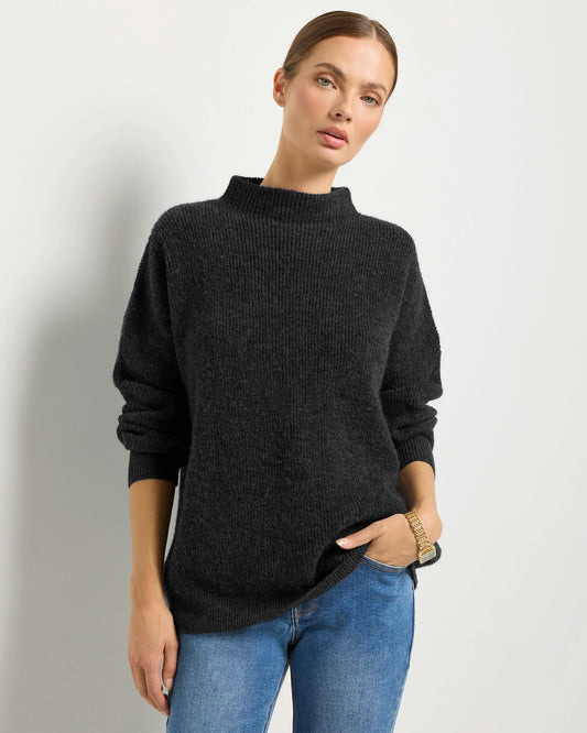 Desert Rose Funnel Neck Sweater