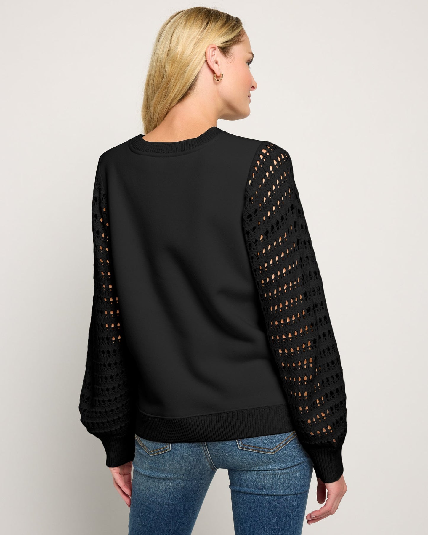 Opulent Mixed Media Sweatshirt