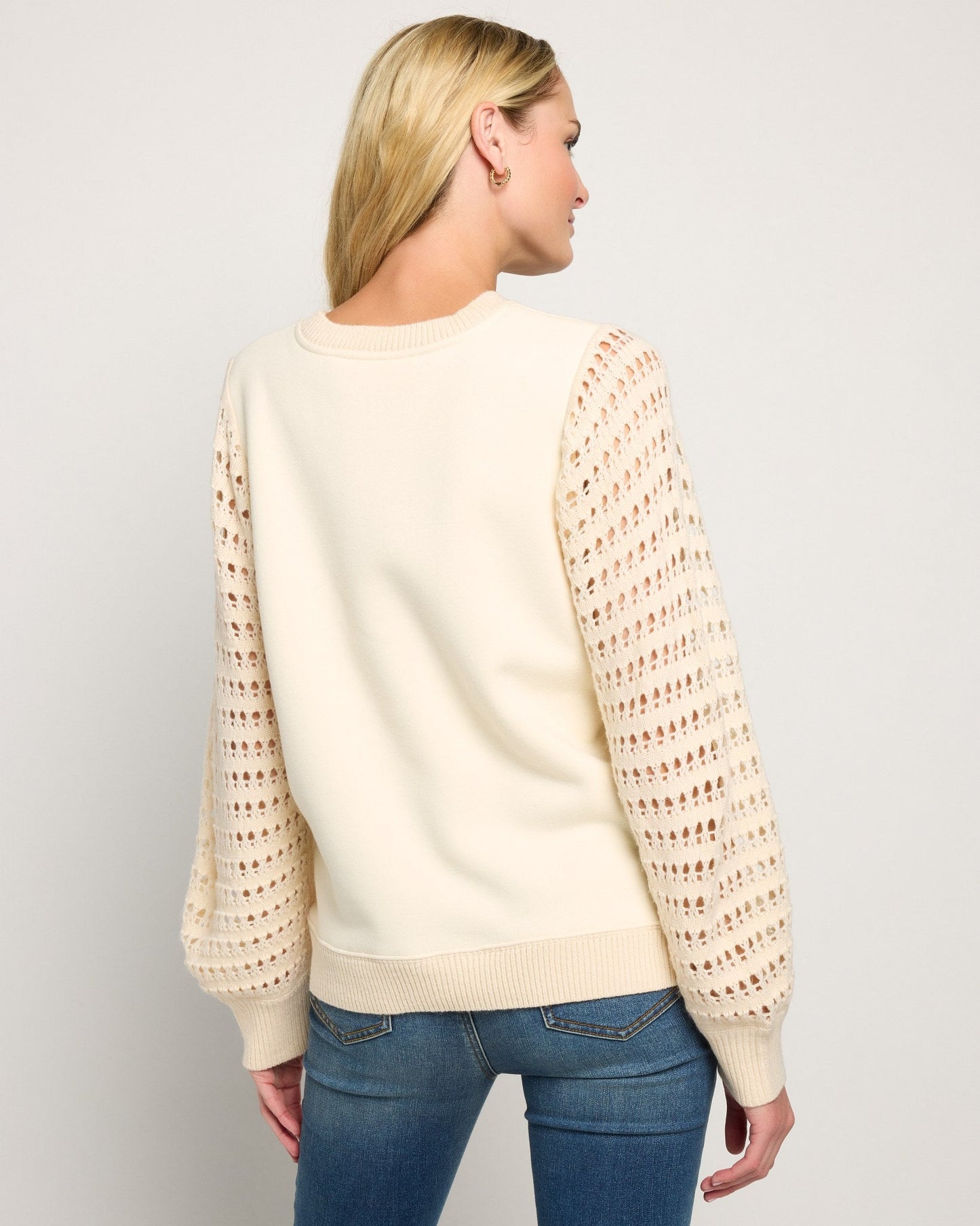 Opulent Mixed Media Sweatshirt