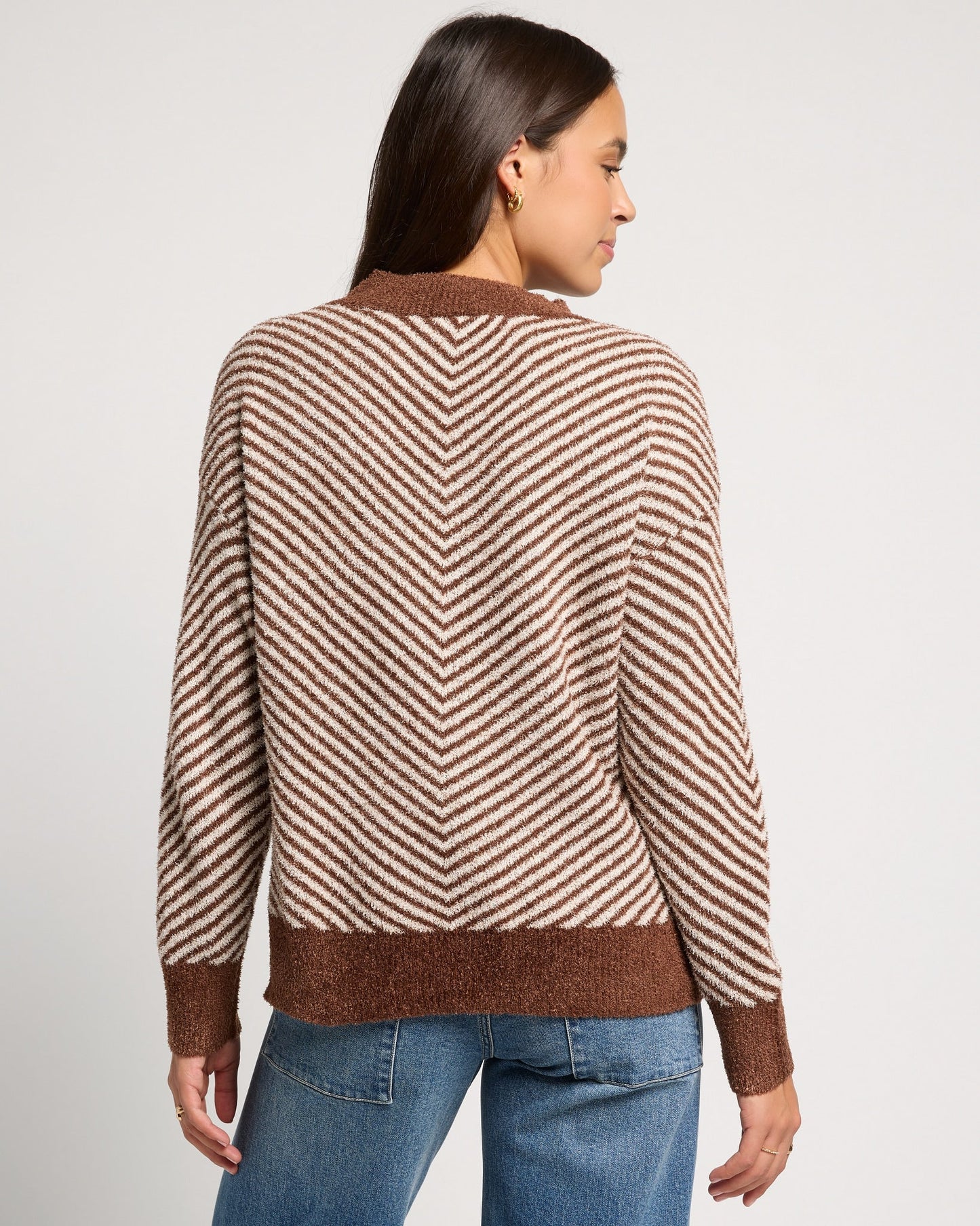 Harvest Moon Chevron Stripe Sweater