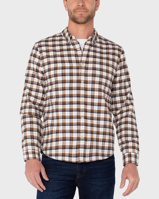 Plaid Long Sleeve Button Up Shirt