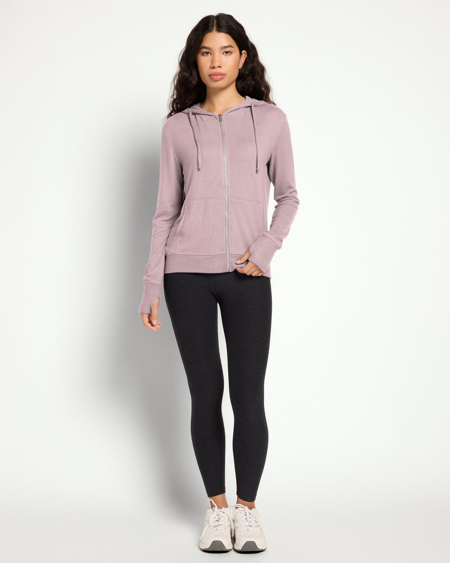 Hacci Zip Front Pocket Hoodie