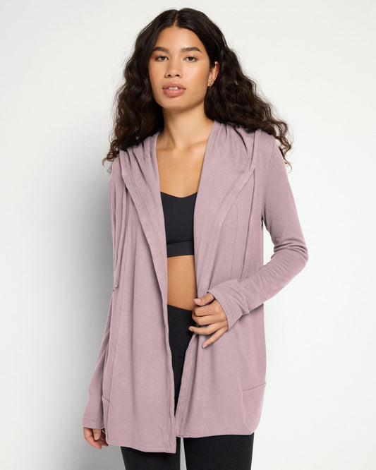 Carefree Solid Hacci Cardigan