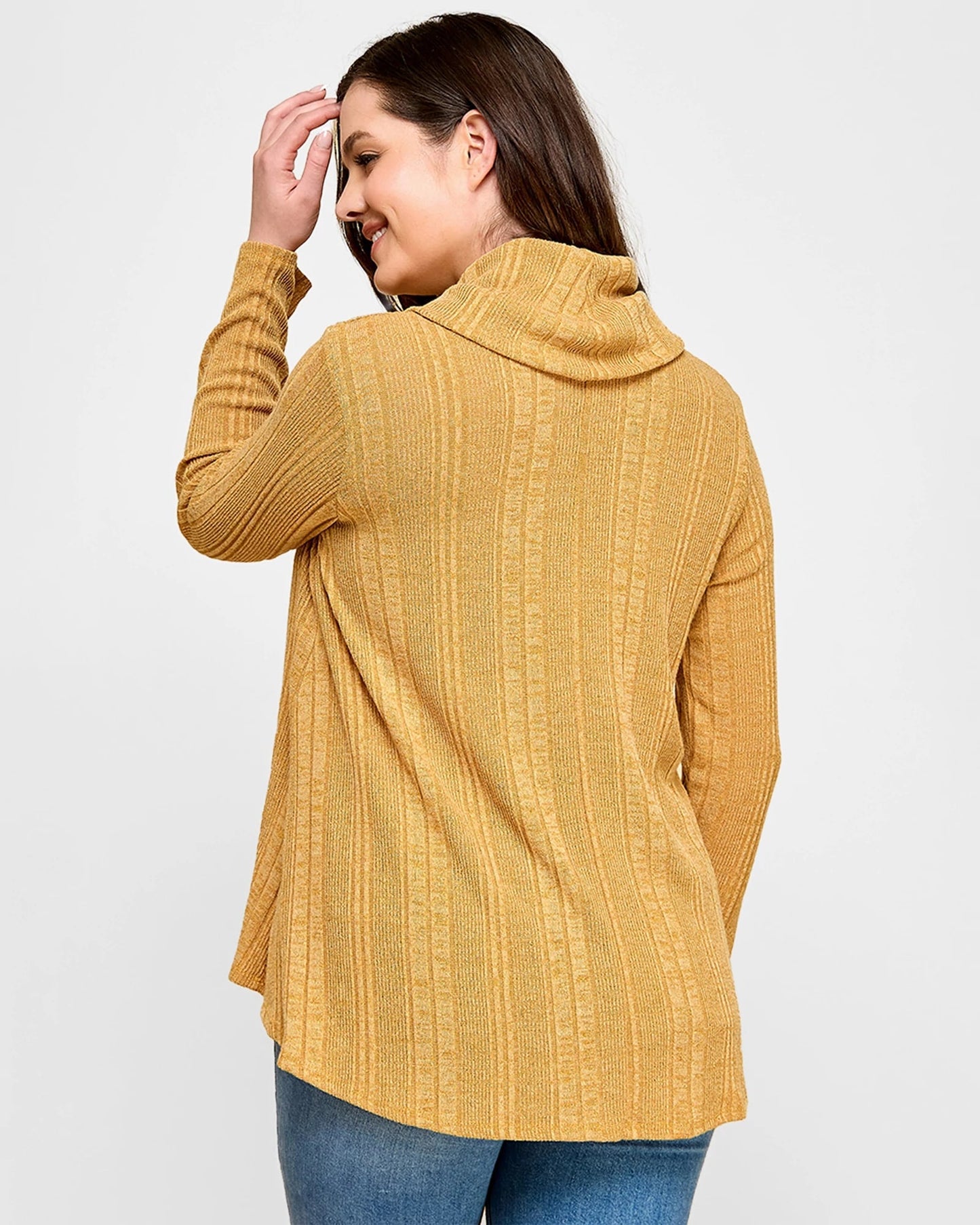 Plus Size Cowl Neck Sweater