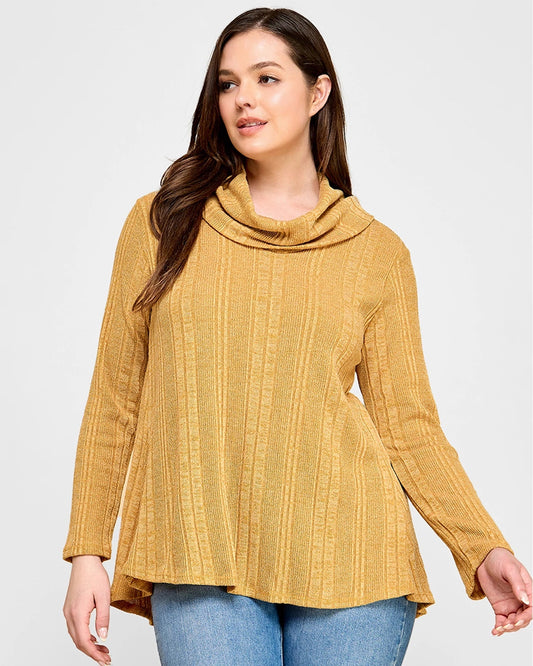 Plus Size Cowl Neck Sweater