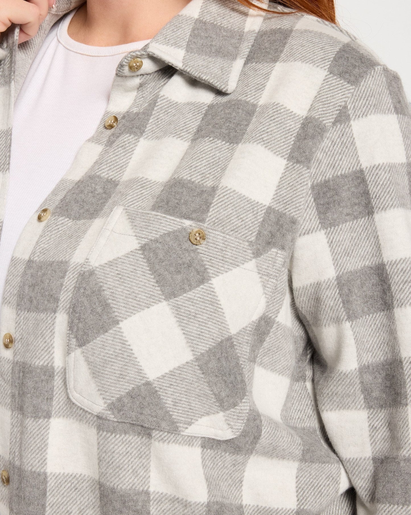 Plus Size Sunset Plaid Knit Top