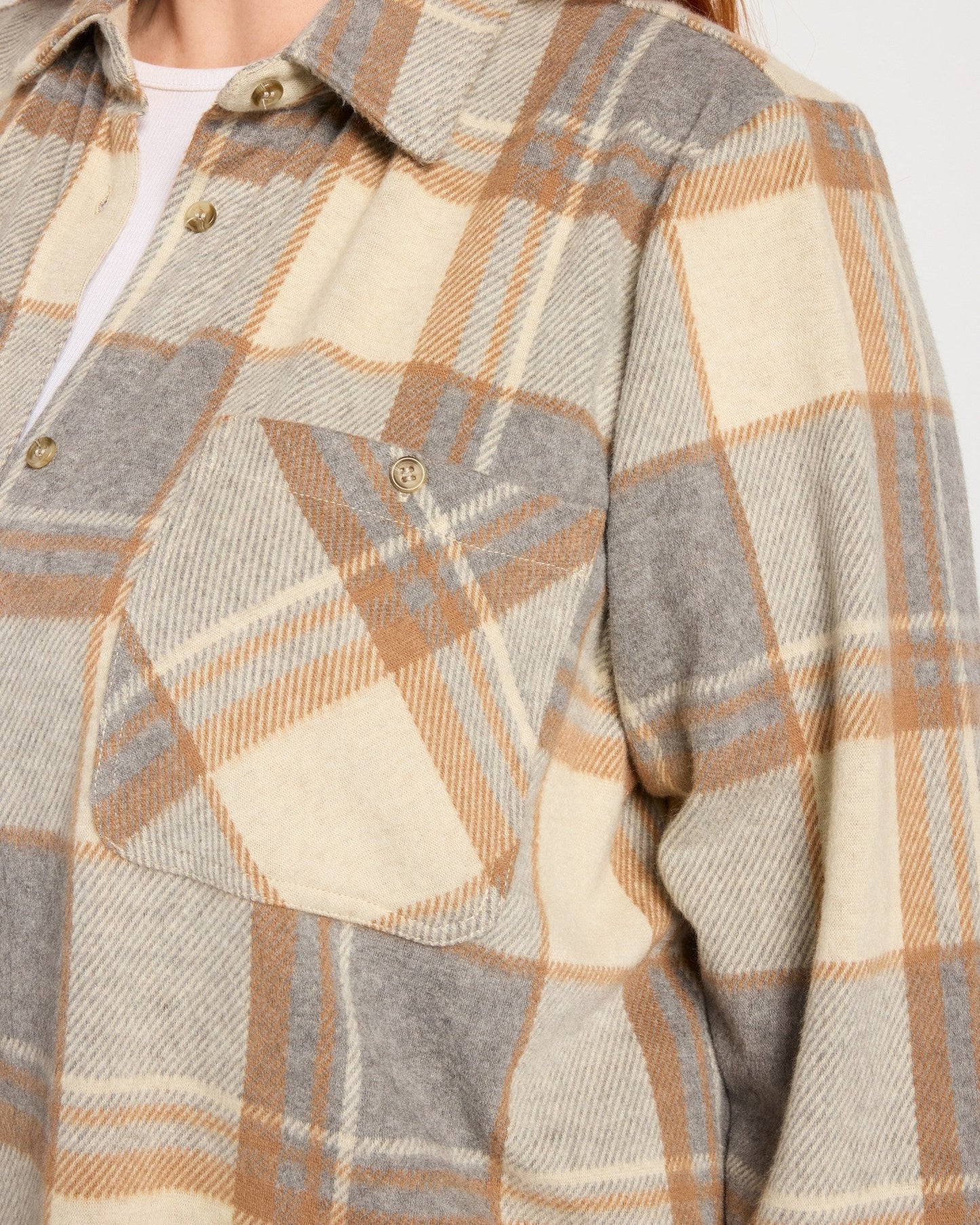 Plus Size Sunset Plaid Knit Top