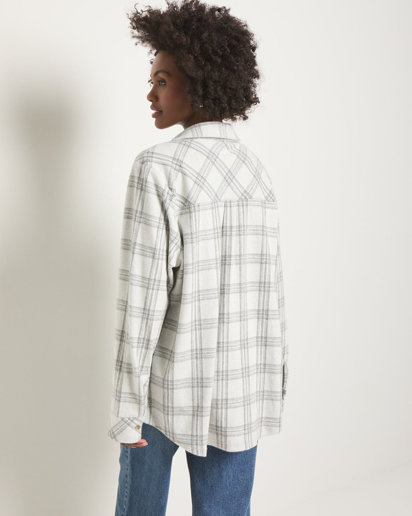 Sunset Plaid Knit Top