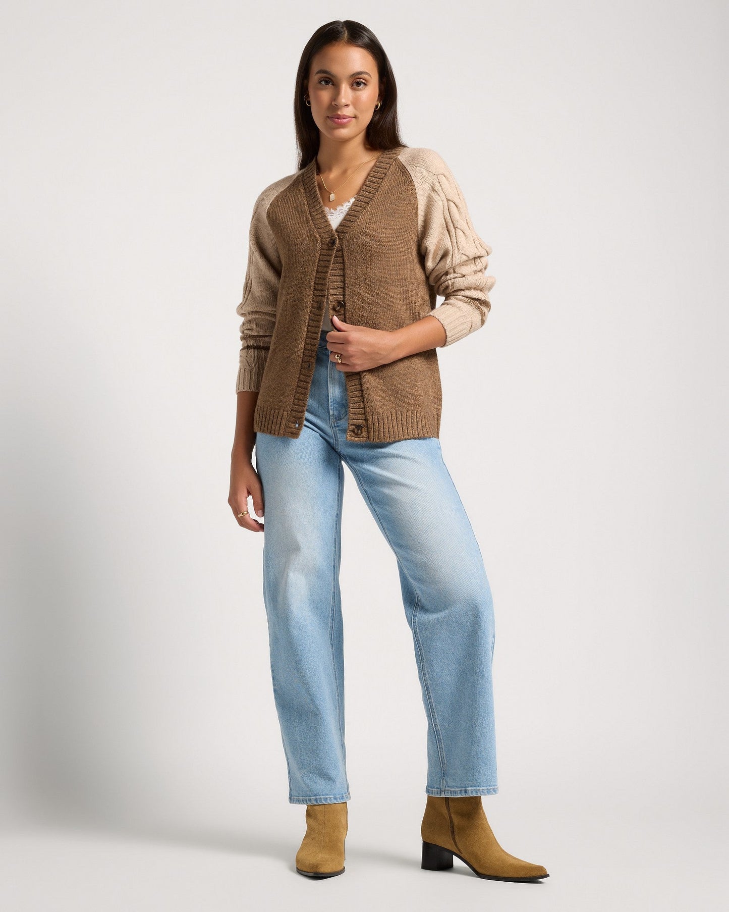 Varsity Button Front Cardigan