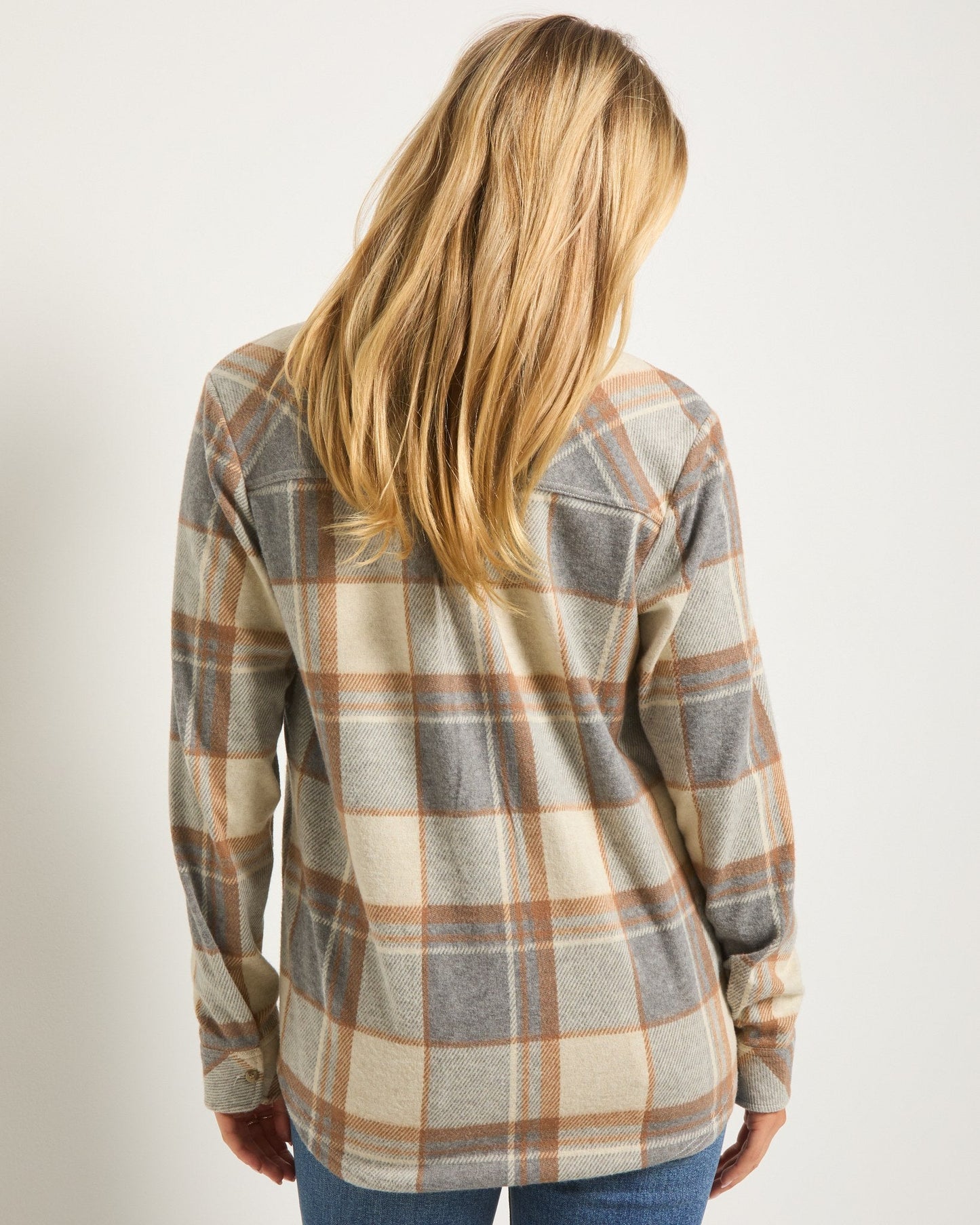 Sunset Plaid Knit Top