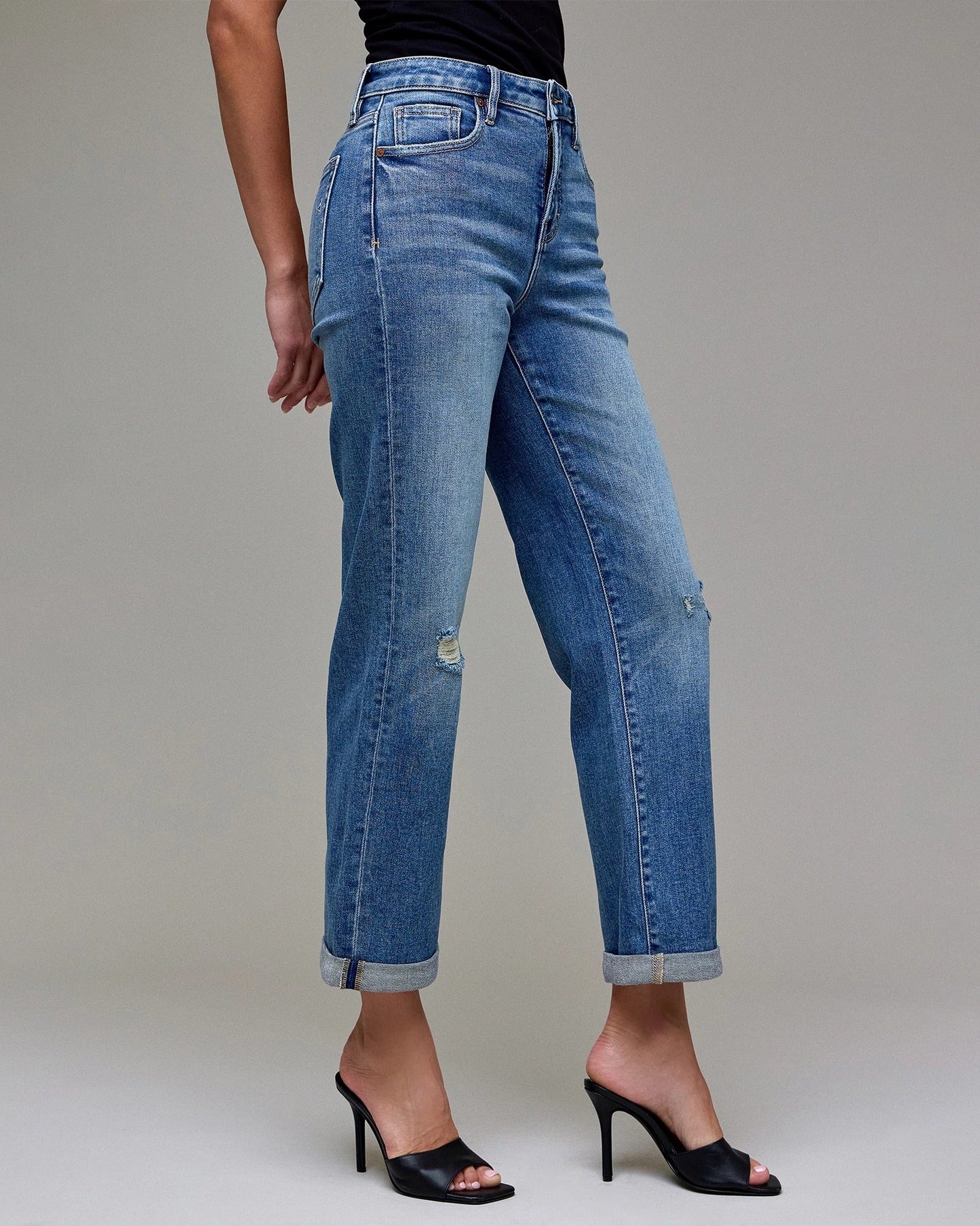 The Ella Wide Straight Leg Jeans