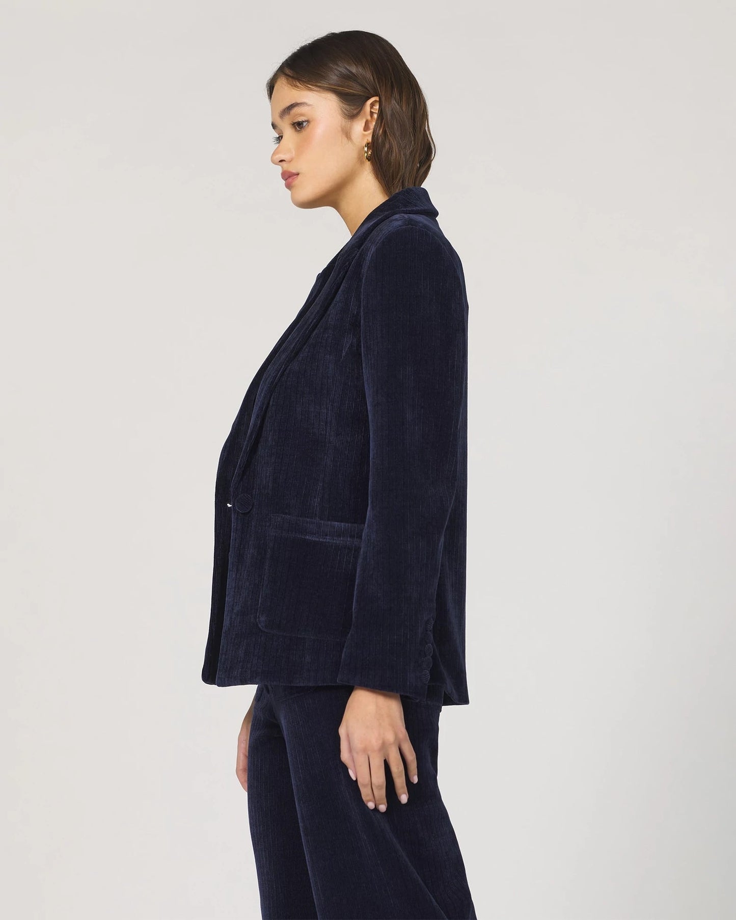 Elfi Double Breasted Corduroy Blazer