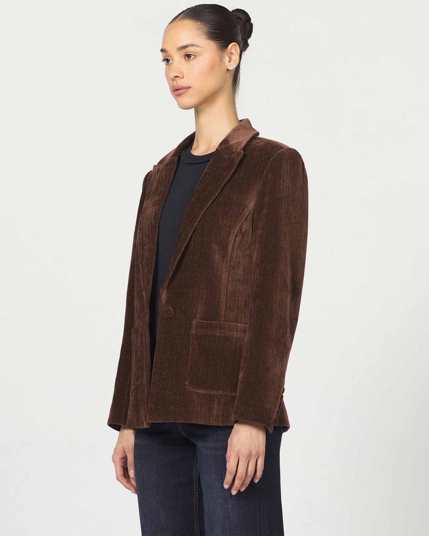 Elfi Double Breasted Corduroy Blazer