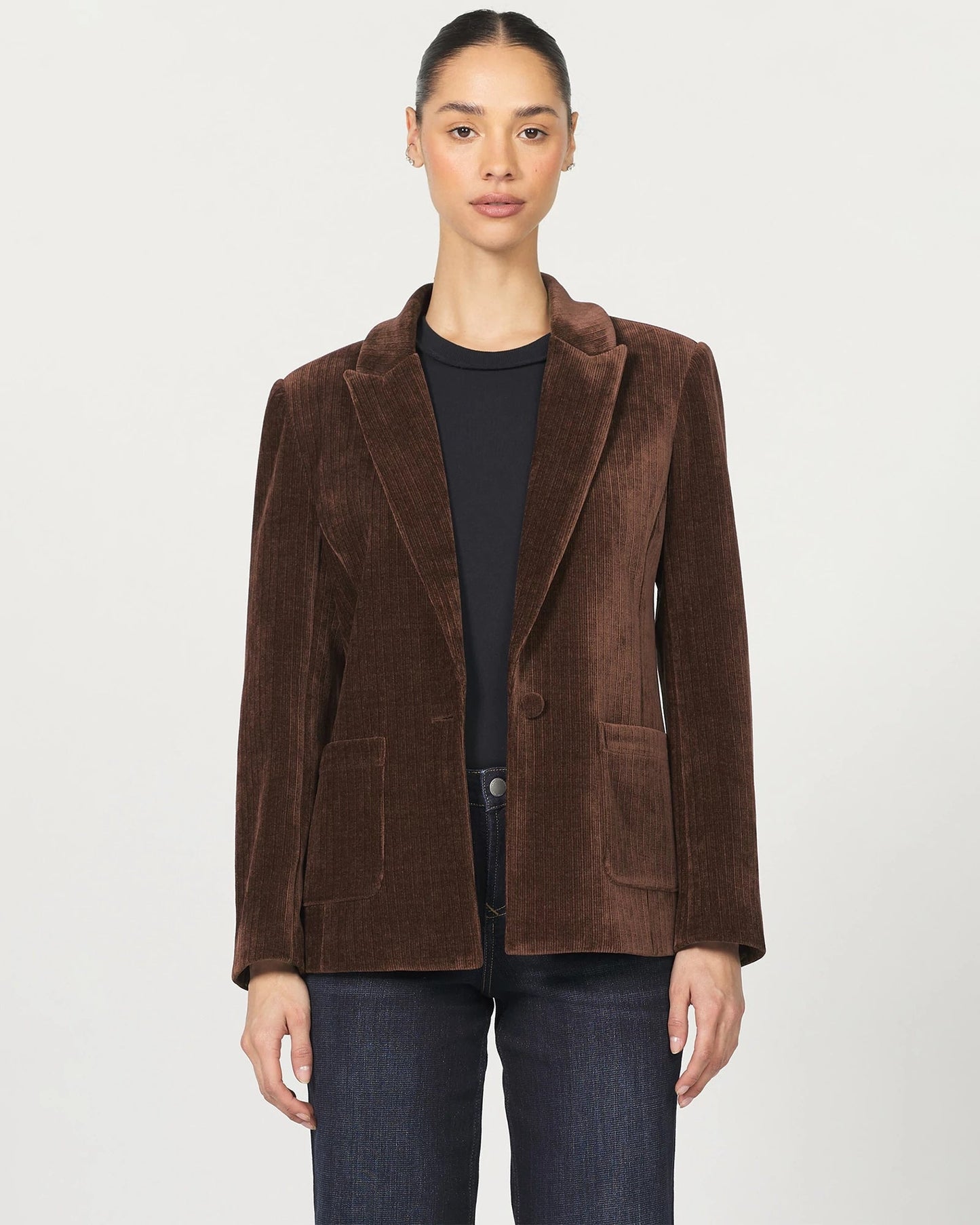 Elfi Double Breasted Corduroy Blazer
