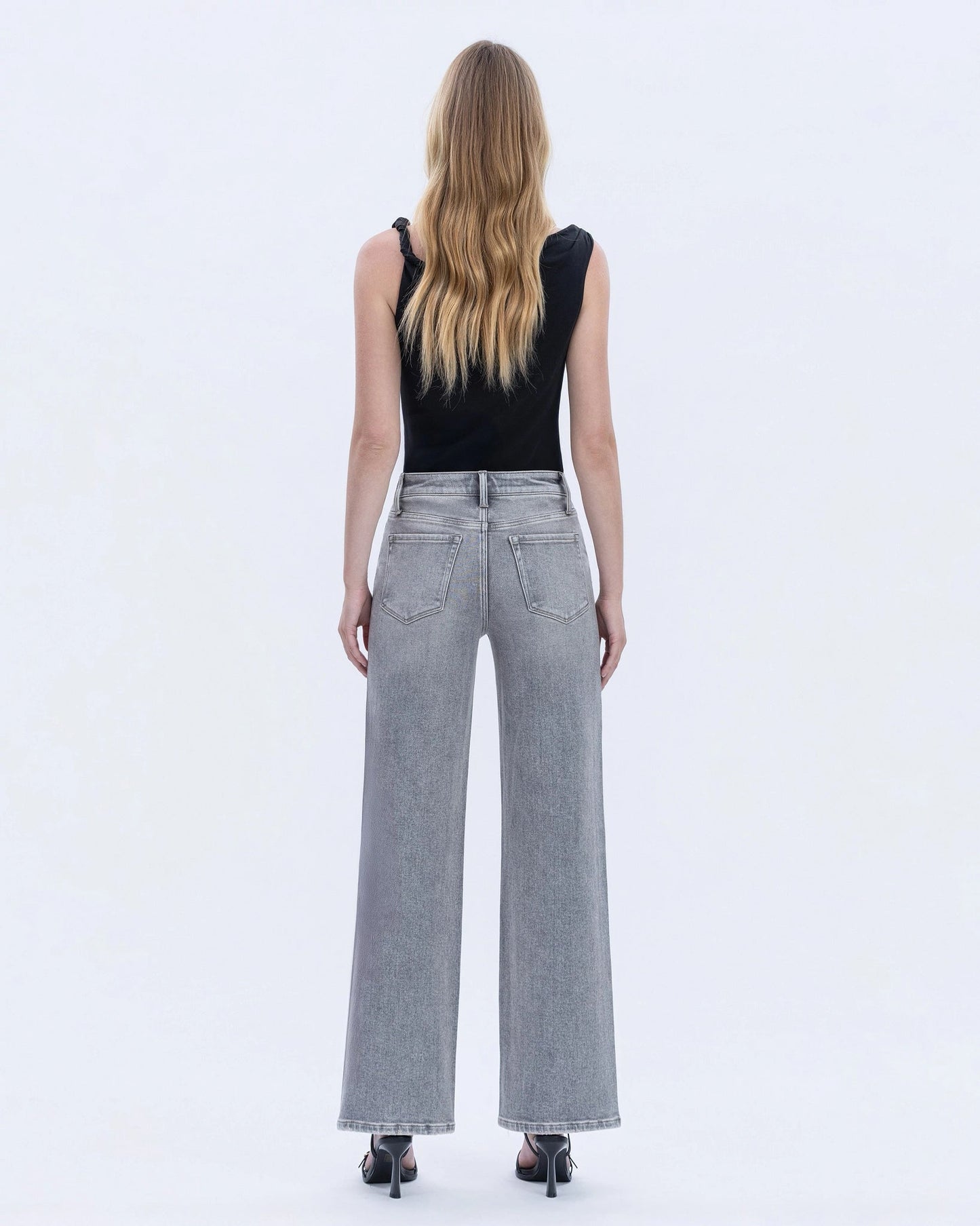 High Rise Wide Leg Jeans