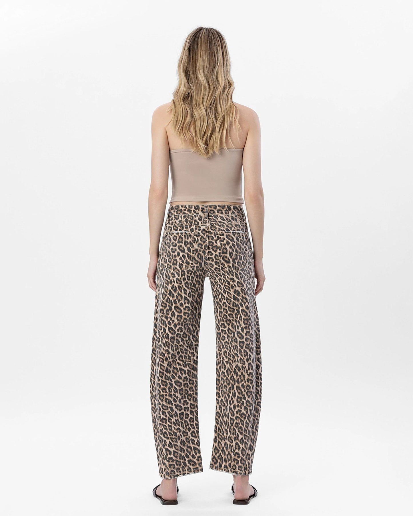 High Rise Barrel Leg Jeans