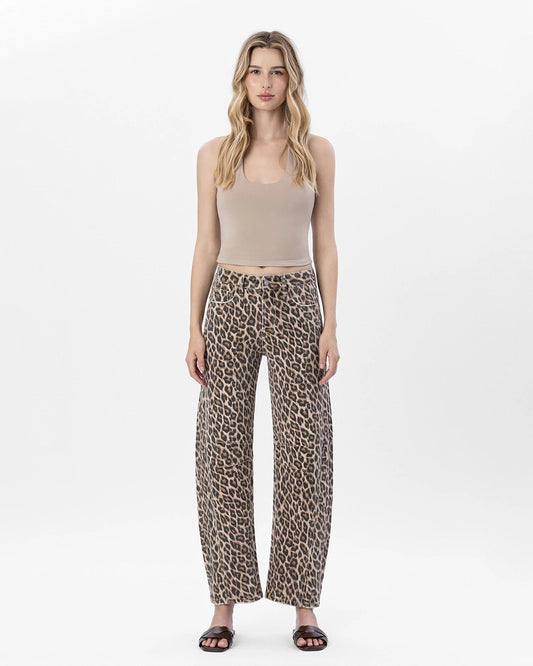 High Rise Barrel Leg Jeans