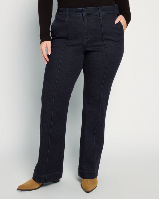 Plus Size Trouser Boot with Pintucks