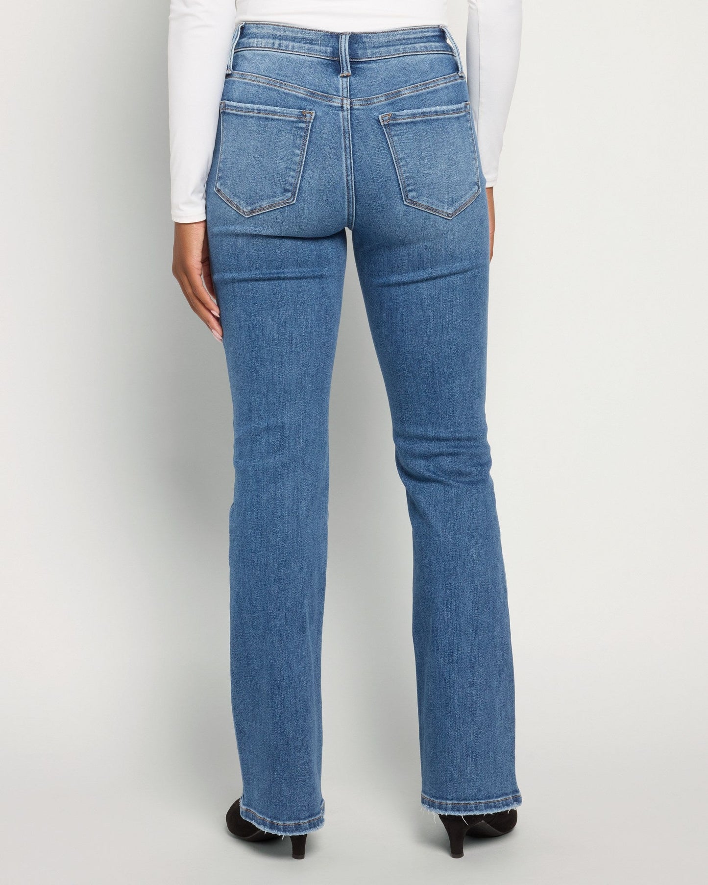 Mid Rise Slim Bootcut Jeans