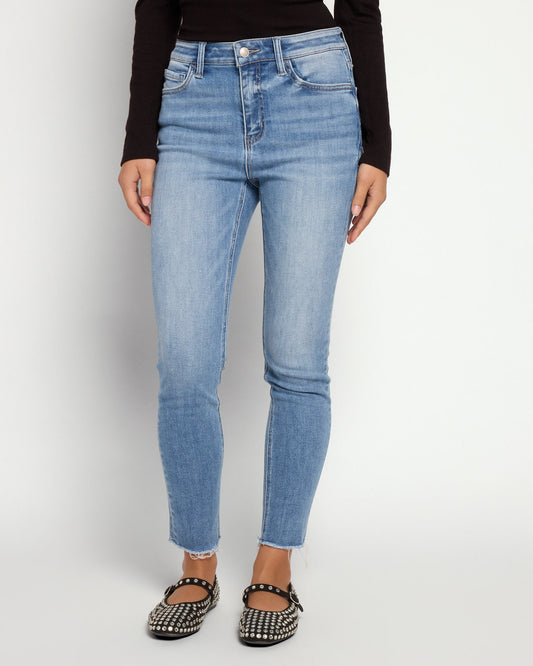 Mid Rise Crop Skinny Jeans