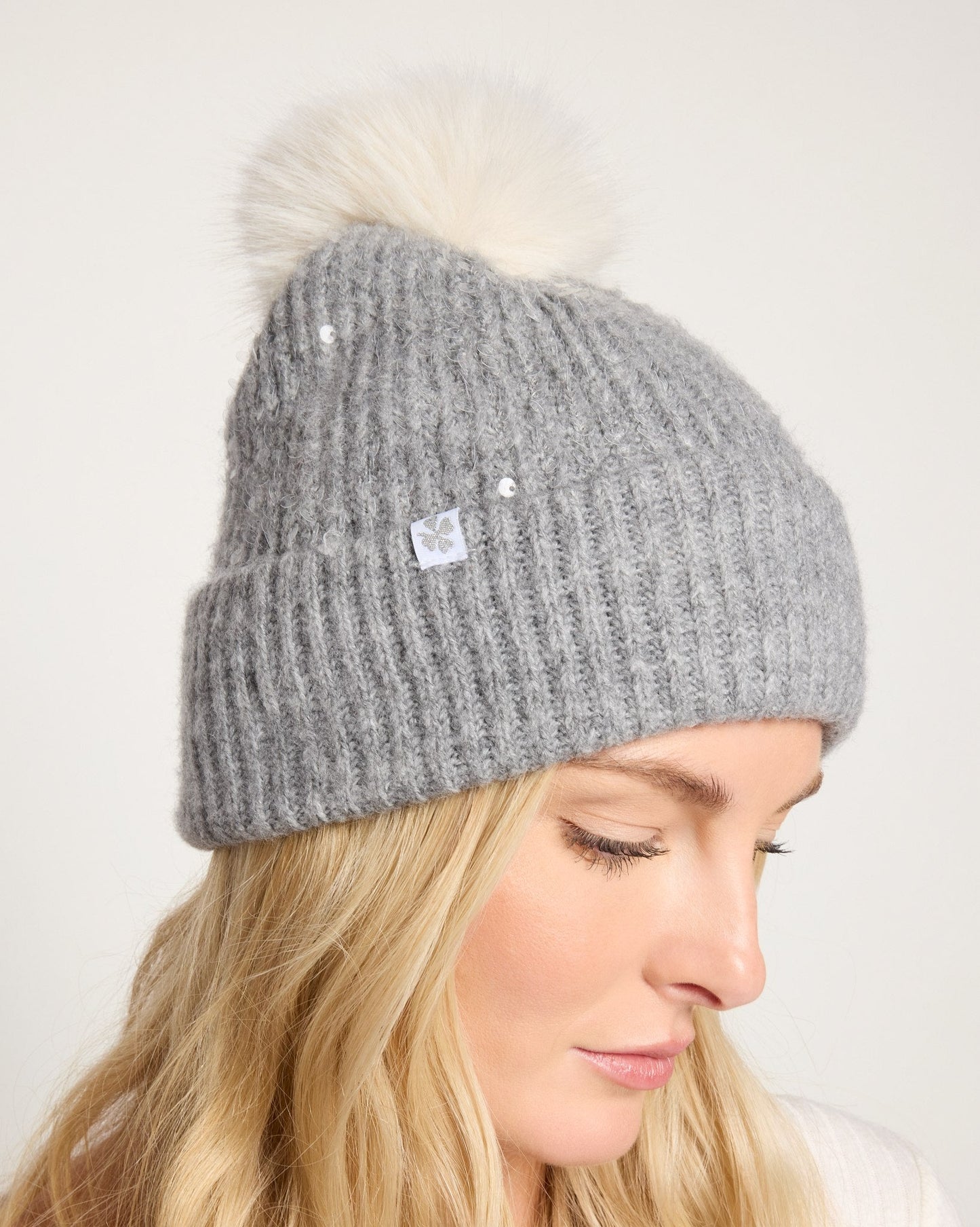 Shimmer Sequin Knit Beanie