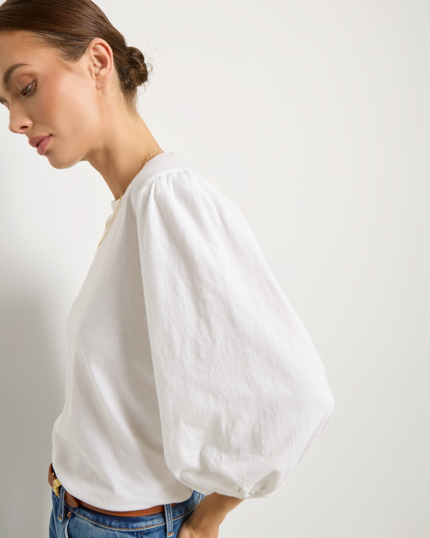 Orchid Peasant Sleeve Top