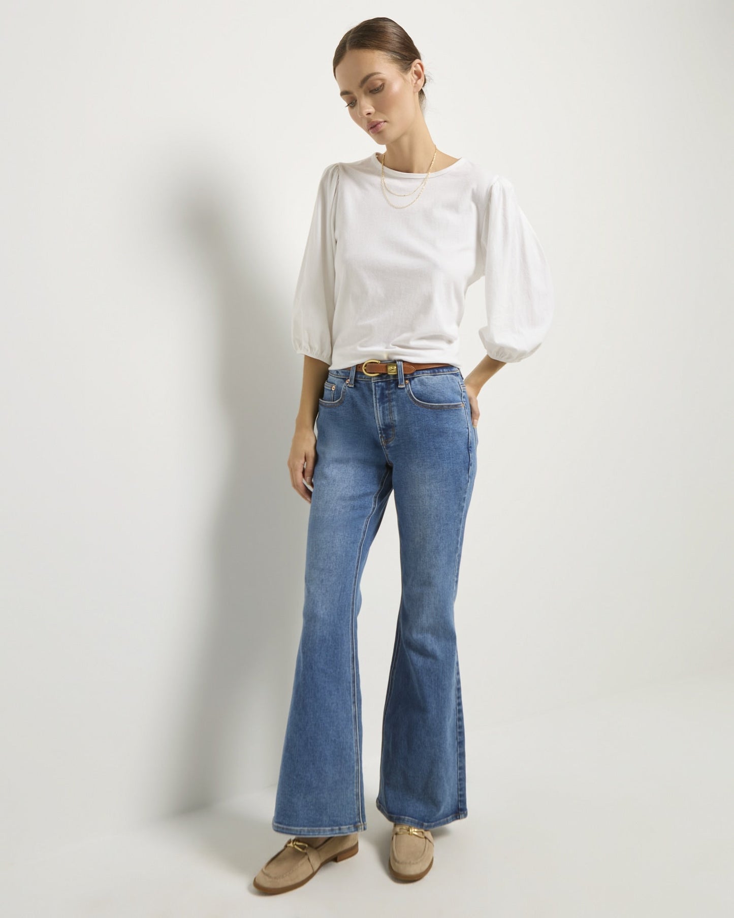 Orchid Peasant Sleeve Top