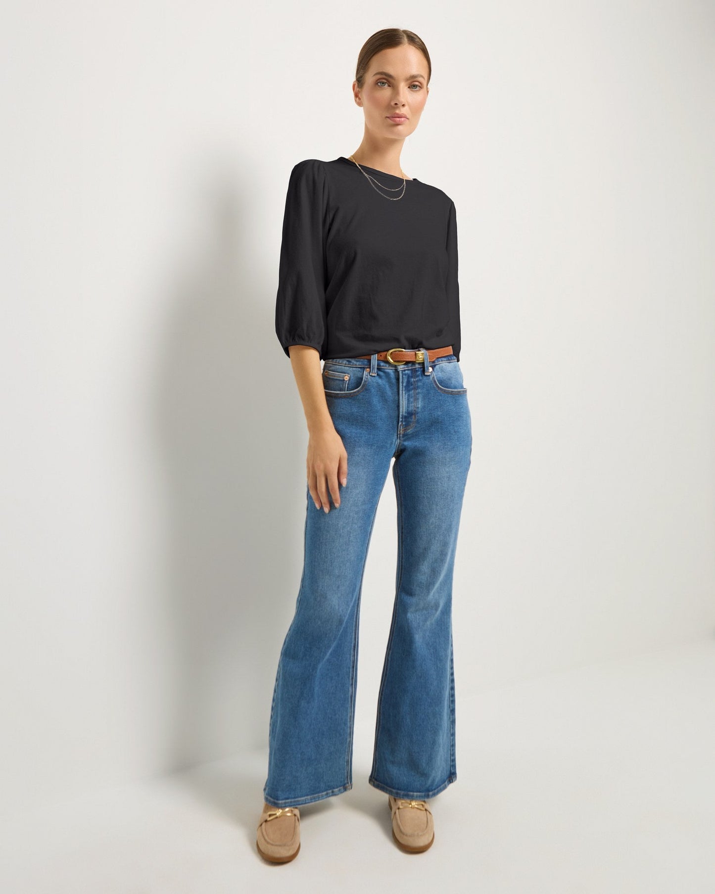 Orchid Peasant Sleeve Top