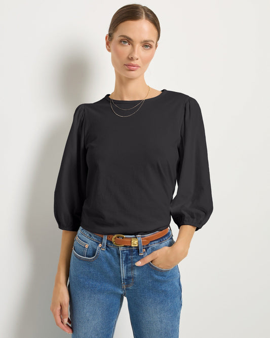 Orchid Peasant Sleeve Top