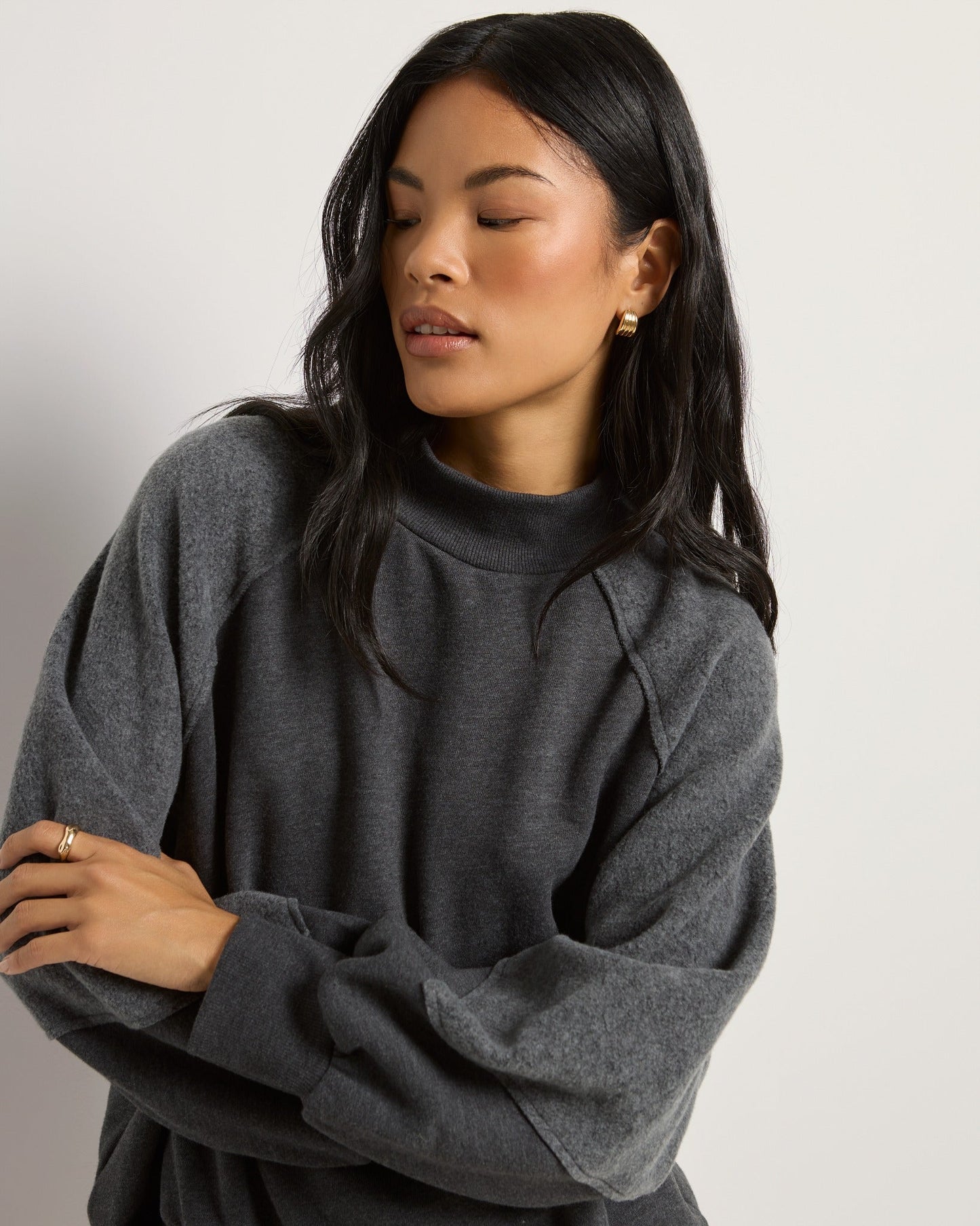 Coast Mock Neck Sweatshirt