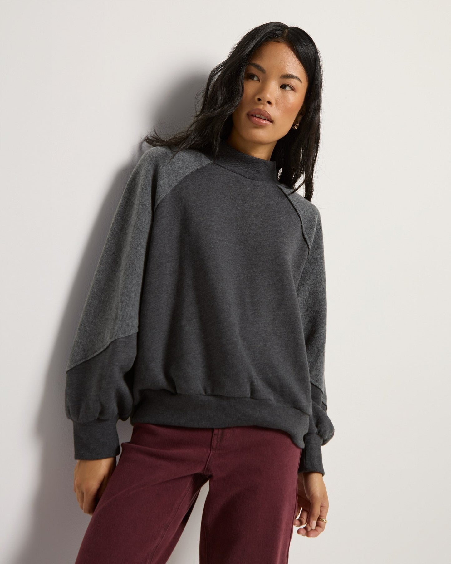 Coast Mock Neck Sweatshirt
