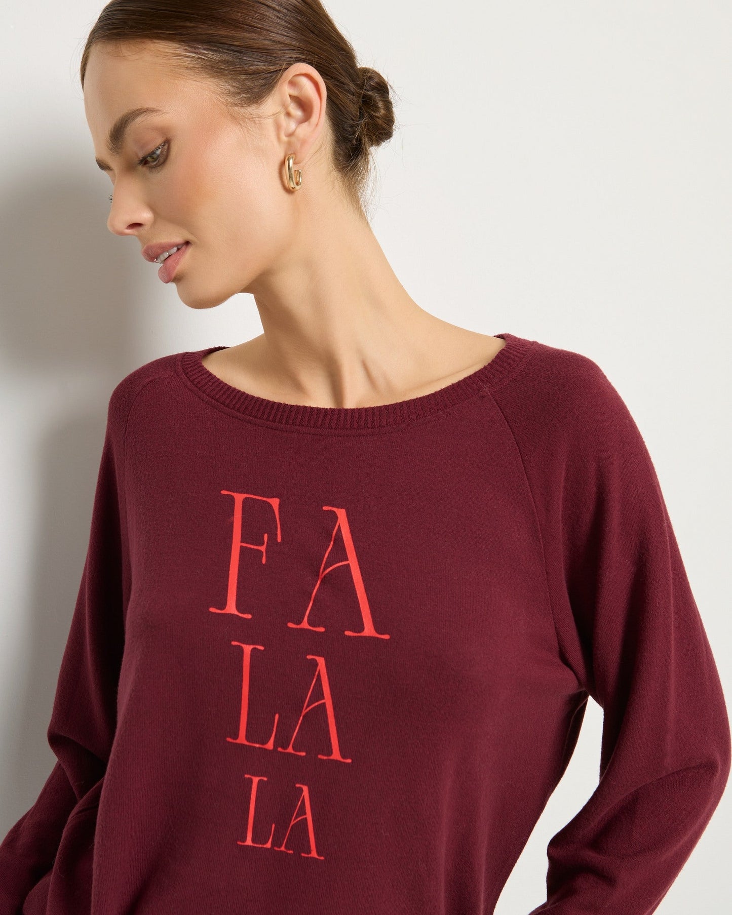 Shoreline Fa La La Hacci Holiday Graphic Crew