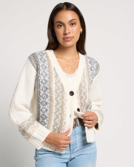 River Rock Jacquard Cardigan