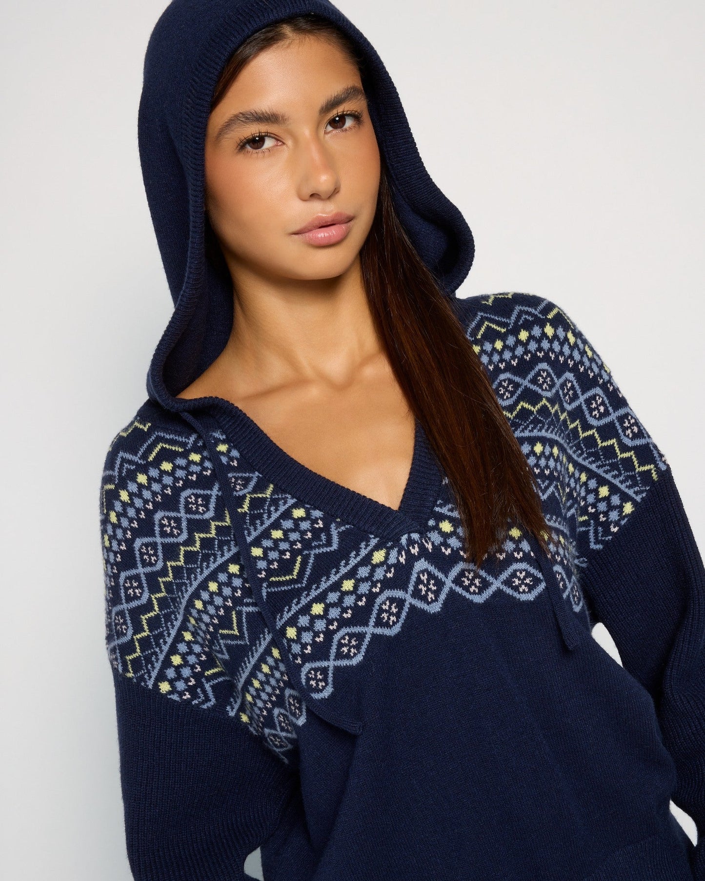 Georgia Half Zip Hooded Sweater